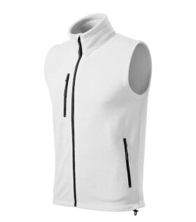 Exit fleecová vesta unisex biela 2XL