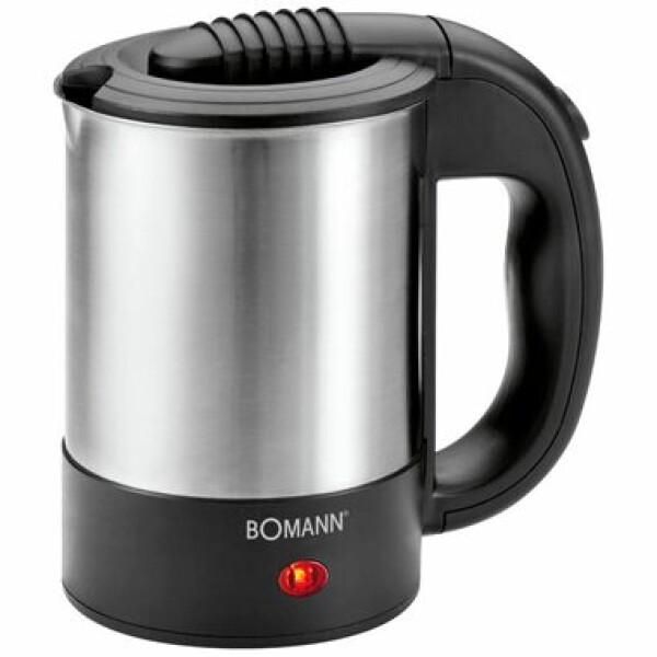 Bomann WKR 1162 strieborná / Rýchlovarná kanvica / 1000W / 0.5l / oceľ (611621)