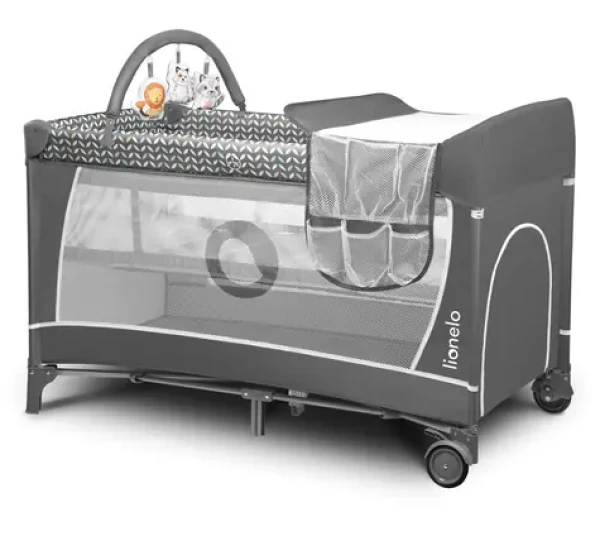 Lionelo Postieľka cestovná Flower 2v1 Grey Scandi (LLOZFLOWGRYSAIXXXXXX_R)