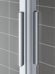 Kermi Cada XS /rohový vstup/ bezbariérové posuvné dvere 900x2000, číre sklo clean, profil strieborný lesk PRAVÝ CKC2R09020VPK