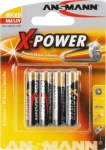 Ansmann X-Power / Batéria / AAA / alkalická / 1,5 V / 4 ks (5015653)