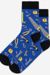 "CASUAL- Vzorované ponožky, pánske" modrá 42/44