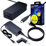 3mk Hardy adaptér USB-C - DC 5,5 x2, 5mm pre notebooky / Napájací adaptér / 20V / Lenovo/ HP/ DELL/ Acer/ Asus/ Toshiba/ IBM (5903108753852)