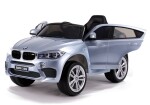 Mamido Elektrické autíčko BMW X6 M lakované strieborné