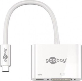 Goobay USB-C - DVI + USB-C Biely (62108)