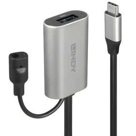 Lindy USB-C - USB-A aktívna predlžka 5m čierna / Kábel / USB 3.2 Gen 1 / 5 Gbit/s (43270)