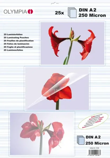 Olympia Laminovacia fólia DIN A2 250mic / 25ks (9186-O)