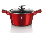 BERLINGERHAUS Hrniec Burgundy Metallic Line BH-1257 24 cm / Mramorový povrch / S pokrievkou (BH-1257)