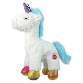 Dog Fantasy Hračka - Stuffed Toy jednorožec pískací mix farieb 26cm (454-307106)