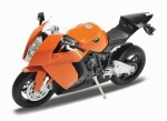 Welly Motocykel KTM 1190 RC8 oranžová