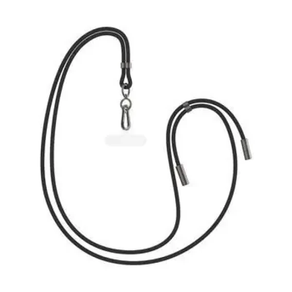 FIXED Opletený kábel Neck Cable pre telefóny so zadným krytom s konektormi USB-C/USB-C 1.6m PD 60W 480Mbps čierny (FIXDN-BK)