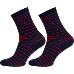 Ponožky Tommy Hilfiger 2Pack 100001494007 Navy Blue/Red 35-38