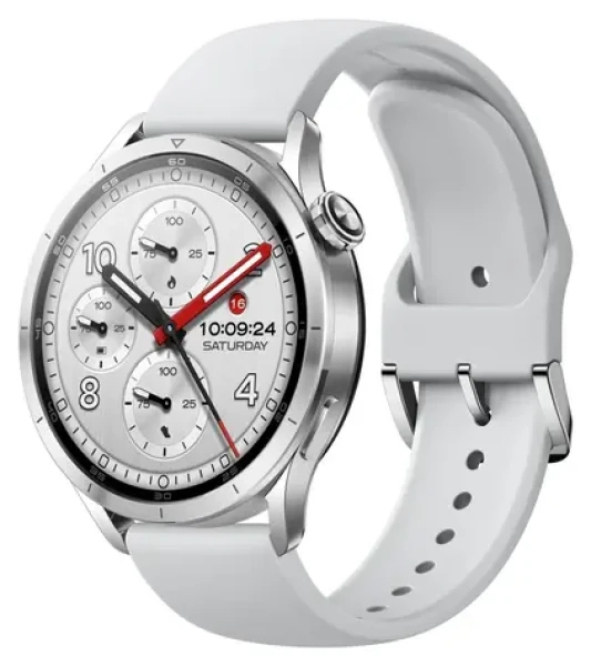 XIAOMI Watch S5 46 mm strieborná, biely remienok / Chytré hodinky / 1,48 "AMOLED / 480 x 480 / 5 ATM / Bluetooth (70273)