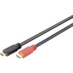 Digitus HDMI prepojovací kábel Zástrčka HDMI-A, Zástrčka HDMI-A 15.00 m čierna AK-330105-150-S pozlátené kontakty HDMI kábel; AK-330105-150-S