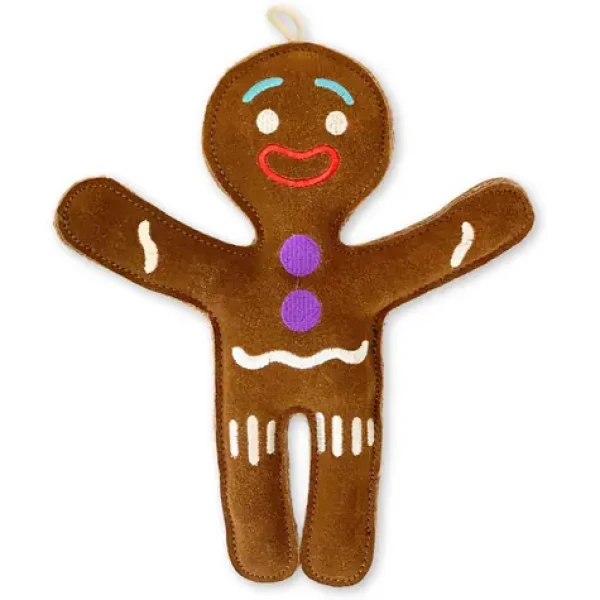 PafDog Pán Perníček Hračka pre psov z kože a juty 25,5cm (PF-392)