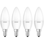 OSRAM HOMELIGHTING 4058075819474 LED En.trieda 2021 F (A - G) E14 sviečkový tvar 4.9 W = 40 W teplá biela (Ø x d) 35 mm x 103 mm 4 ks; 4058075819474