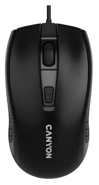 Canyon M-4 čierna / Myš optická / USB / 1600 dpi / 4 tlačidlá / symetrická (CNE-CMS4)