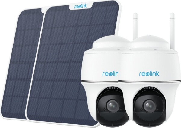 Reolink Reolink 2x B420 Battery-WiFi + 2x Solarpanel weiß