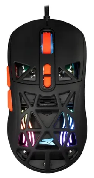 Baracuda Seal čierna / Herná myš / Optický senzor / 12800 DPI / RGB / 7 tlačidiel / USB (SEAL)