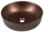 SAPHO - PRIORI keramické umývadlo na dosku, priemer 41,5cm, meď PI040