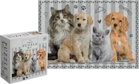 INTERDRUK Puzzle Mláďatá: Šteniatka a mačiatka