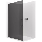 CERANO - Sprchová zástena Walk-in Crystal Ľ/P - 8 mm - bezvzperový systém - chróm, grafitové sklo - 90x200 CER-8050BD6600