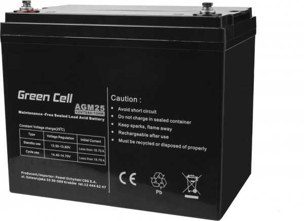 Green Cell Akumulator AGM VRLA 12V 75Ah