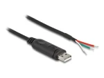 DeLock Adaptér USB 2.0 Typ-A na RS-485 čierna / Adaptér / 0,5 m (64242)