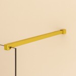 H K - PURE WALL F1 40 Sprchová zástena WALK IN 40x200, 8 mm sklo, zlatá PUREWALLF140/GOLD