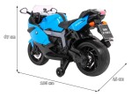 Mamido Detská elektrická motorka BMW K1300S modrá