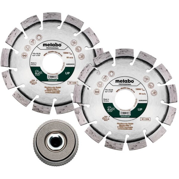 Metabo 628581000 diamantový rezný kotúč Priemer 115 mm Ø otvoru 22.23 mm 1 ks; 628581000