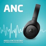 Lamax NoiseComfort2 ANC čierna / Bezdrôtové slúchadlá s mikrofónom / Bluetooth 5.3 / USB-C / cestovné puzdro (LXOHMNCANC2BA)