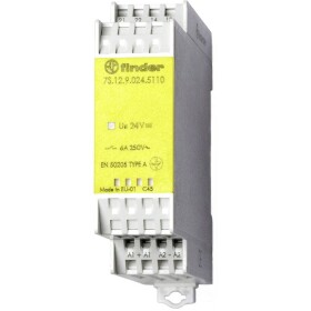 Finder 7S.12.9.024.5110 priemyselné relé, 24 V/DC, 6 A, 1 spínací, 1 rozpínací, 1 ks; 7S.12.9.024.5110