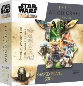 Trefl Wood Craft Origin - Puzzle - Mandalorian: Záhadný Grogu