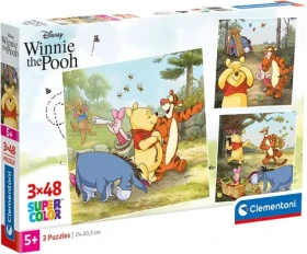 Clementoni 25063 Puzzle Medvedík Pú 3x48 dielikov