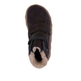 Chlapčenské zimné barefoot topánky ZERU TEX FURRY Dark Blue Froddo G2110151 - 34
