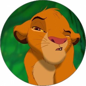 Jedlý papier Lev Ľudní Simba v lese 19,5 cm - Pictu Hap - Pictu Hap