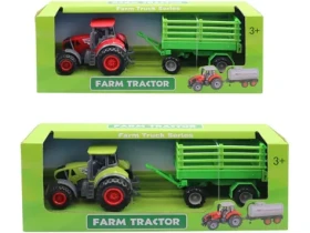MaDe 19604 - Traktor s prívesom, 21 cm