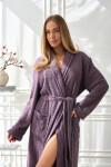 L&L 2558 Celeste dlhý dámsky župan M-2XL ametyst L