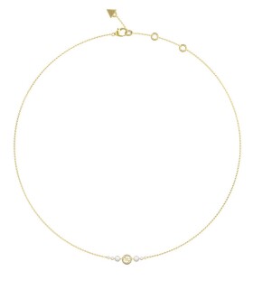 Guess Elegantný pozlátený náhrdelník Tiny Pearly JUBN05519JWYGT/U