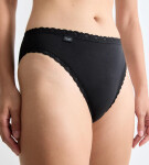 Dámske nohavičky sloggi 24/7 Cotton Lace Tai C3P - čierne - SLOGGI BLACK 40