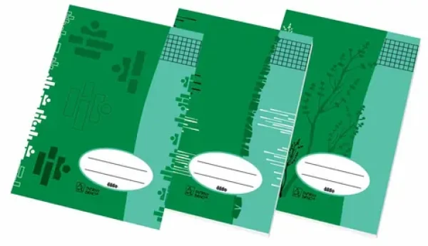 PAPIERNE BRNO Školský zošit 545e 1 ks (mix) / Formát: A5 / Počet stránok: 40 / Štvorčekový (5x5 mm) (130384)