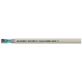 HELU 43561-100 dátový kábel 10 x 1 mm² sivá 100 m; 43561-100