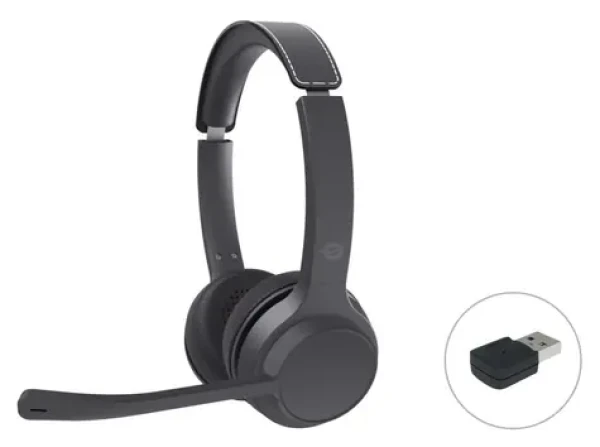 Conceptronic POLONA04BA čierna / Slúchadlá / S mikrofónom / Bluetooth 5.3 / Na uši / Výdrž 44 h (POLONA04BA)