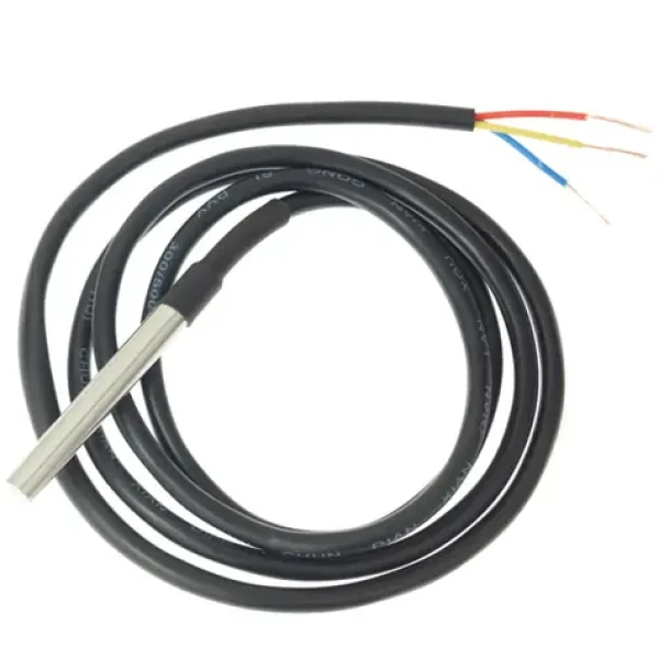 Shelly Temperature Sensor čierna / teplotný senzor / 1m (DS18B20 1M)
