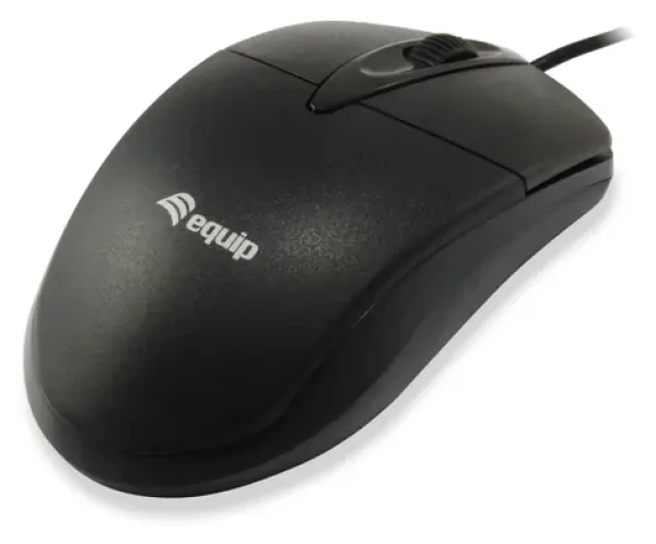 Equip Drôtová myš čierna / Drôtová myš / USB-A / 1000 DPI / 1,35 m kábel / 3 tlačidlá (245102)