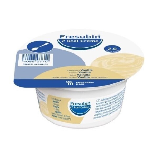 FRESUBIN 2 kcal Creme vanilka 24 x 125 g - Fresubin 2 kcal Crème príchuť vanilka 2 kcal g sol 24x 125 g