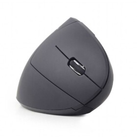 Gembird MUSW-ERGO-01 optická ergonomická myš, prenos bezdrôtový, 6 tlačidlo, 1600 dpi, čierna; MUSW-ERGO-01