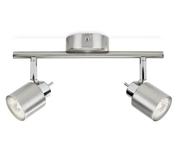 Philips Meranti matný chróm / Bodové svietidlo / 2x GU10 35W / bez zdroja / IP20 (SKL000222515)