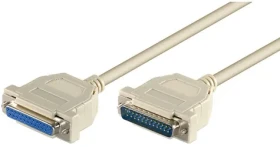 MicroConnect sériový kábel D-SUB 25-pin (M) - D-SUB 25-pin (F) 3M béžová (MODGR3)